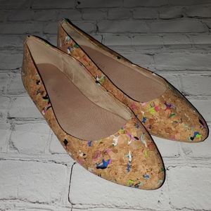 Kelly & Katie Pirassa Cork Ballet Flat Size 9.5 M